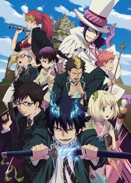 Ao no Exorcist English Dubbed poster